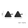 Stainless Steel Triangle Stud Earrings QY5443-1