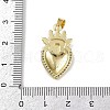 Brass Enamel Pendants KK-R230-08G-04-3