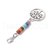 Alloy Tree of Life Pendant Decorations HJEW-JM02062-04-4
