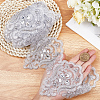 3 Yards Polyester Embroidery Flower Ribbon OCOR-WH20001-86A-3