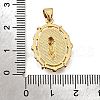 Brass Micro Pave Cubic Zirconia ABS Imitation Pearl Pendants KK-D328-02G-B-3