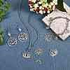 12Pcs 6 Style 304 & 201 Stainless Steel Pendants STAS-SZ0002-53-5