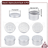   12Pcs 3 Style Aluminium Shallow Round Candle Tins AJEW-PH0004-83-2