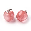 Watermelon Stone Glass Pendants G-E513-A03-1