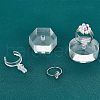 Fingerinspire 2Pcs 2 Style Transparent Acrylic Ring Display Rack AJEW-FG0001-60-4