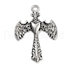 Tibetan Style Alloy Pendants FIND-U006-14AS-10-1