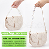 WADORN 3Pcs 3 Style AB Color Plated Transparent Plastic Chain Bag Handles DIY-WR0002-65-3