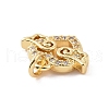 Brass Micro Pave Cubic Zirconia Charms KK-C012-23G-3