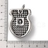 304 Stainless Steel Pendants STAS-D014-12AS-3