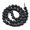 Natural Black Strawberry Quartz Beads Strands G-N328-46B-01-2