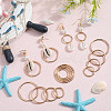 SOFPLATE 40Pcs 4 Styles Zinc Alloy Linking Rings FIND-SP0002-79G-4