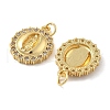 Brass Micro Pave Cubic Zirconia Pendants KK-C092-19A-G-2