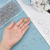 SOFPLATE 200Pcs Brass Wine Glass Charm Rings KK-SP0001-31B-P-3