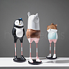 Fingerinspire 80Pcs Acrylic Flat Round Action Figure Display Bases KY-FG0001-08-5
