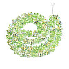 Transparency Electroplate Glass Beads Strands GLAA-T023-38A-07-2