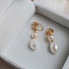Mother's Day Jewellery Pearl Clip-on Earrings Tassel Earrings Vintage Ear Cuff Luxury Retro Jewelry YG6221-2-1
