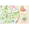 Flower Acrylic Pendants PALLOY-TAC0130-18