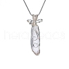 Natural Quartz Pendants Necklaces PW-WG3C6F7-06-1