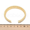 Brass Curb Chain Shape Cuff Bangles for Women BJEW-H202-02GP-5