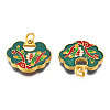 Alloy Enamel Pendants ENAM-N056-050-3