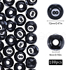 SUNNYCLUE 100Pcs 8 Ball Spray Painted Acrylic Beads SACR-SC0001-33-2