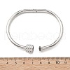 304 Stainless Steel Rhinestone Bangles for Women BJEW-Z092-04P-6