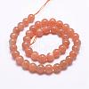 Natural Sunstone Beads Strands G-J363-10-8mm-2