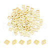Unicraftale 100Pcs Brass Spacer Beads KK-UN0002-08-1