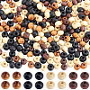 Gorgecraft 400pcs 4 styles  Natural Wood Beads WOOD-GF0002-16-1