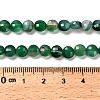Natural Banded Agate(Dyed & Heated) Beads Strands G-C179-A6mm-22-5