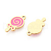 304 Stainless Steel Enamel Charms STAS-T065-59G-02-2