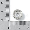Rack Plating Brass Micro Pave Clear Cubic Zirconia Beads KK-A220-05P-3
