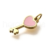 304 Stainless Steel Enamel Charms STAS-R153-05G-03-2