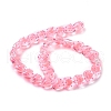 Glass Heart Beads GLAA-D005-01A-5