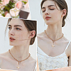 Beebeecraft 5Pcs Brass Micro Pave Clear Cubic Zirconia Pendants ZIRC-BBC0002-12-5