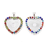 Electrophoresis Alloy Pendant Cabochon Settings ALRI-TAC0001-08S-1