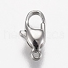 Tarnish Resistant Polished 316 Surgical Stainless Steel Lobster Claw Clasps X-STAS-Z013-12P-2