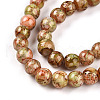 Baking Painted Glass Beads Strands DGLA-N003-6mm-B11-4