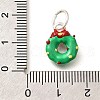 Christmas Theme Brass Enamel Charms KK-R212-15F-P-3