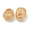 Brass Micro Pave Cubic Zirconia Pendants KK-P250-01G-2