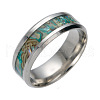 201 Stainless Steel Wide Band Finger Rings RJEW-T005-10-06-1