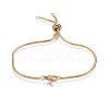 Adjustable 304 Stainless Steel Slider Bracelets BJEW-L653-004G-1