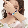 12Pcs 12 Style Handmade Polymer Clay Heisih Beaded Stretch Bracelets Set with Shell Starfish Charm BJEW-SW00035-7