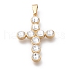 304 Stainless Steel Rhinestone Big Pendants X-STAS-O138-08G-1