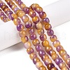 Dyed Natural White Jade Beads Strands G-T138-D12-1