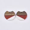 Two Tone Resin & Walnut Wood Pendants RESI-Q210-011A-B03-2