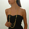 Elegant Iron Material Multi-layer Pendant Necklaces & Earrings Set for Women YG6401-3