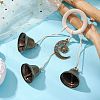 Iron Bell Pendant Decoration HJEW-JM02483-2