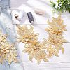 Polyester Embroidered Floral Lace Collar DIY-WH0326-47C-3