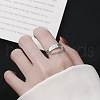Letter B & Word LOVE 925 Sterling Silver Finger Rings FS-WG350DC-01-4